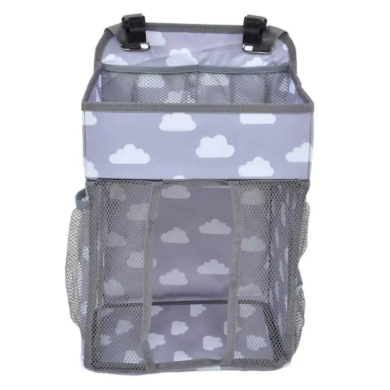 

Подвесная сумка для детской кровати, экологически чистая большая сумка для хранения с хлопковой текстурой, подвесная сумка для хранения