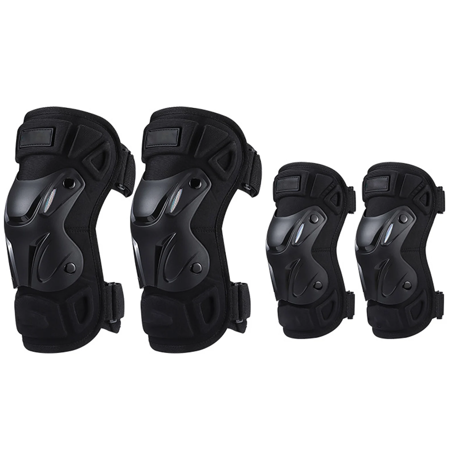 

4Pcs/Set Motorcycle Riding Knee Elbow Pad Ergonomic Design Adjustable Motocross Racing Guards Kit Off-road Gear Excitement