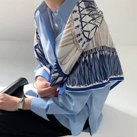 square 100 silk scarf shawl wraps charming print fashion scarves foulard for 2020 spring