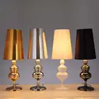 Настольные светильники Guard, современные настольные лампы для гостиной, спальни, прикроватная лампа для чтения золотого и серебряного цвета E27 220 В