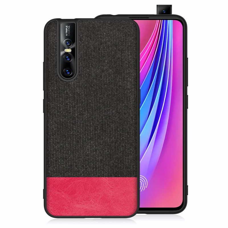 Защитный противоударный чехол s для Vivo S1 Pro Nex 3 X27 V17 тканевый Мягкий бампер