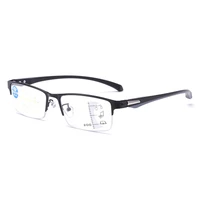 anti blue light progressive multifocal lens metal half frame reading glasses see near and far 0 75 1 25 1 5 2 1 75 to 4