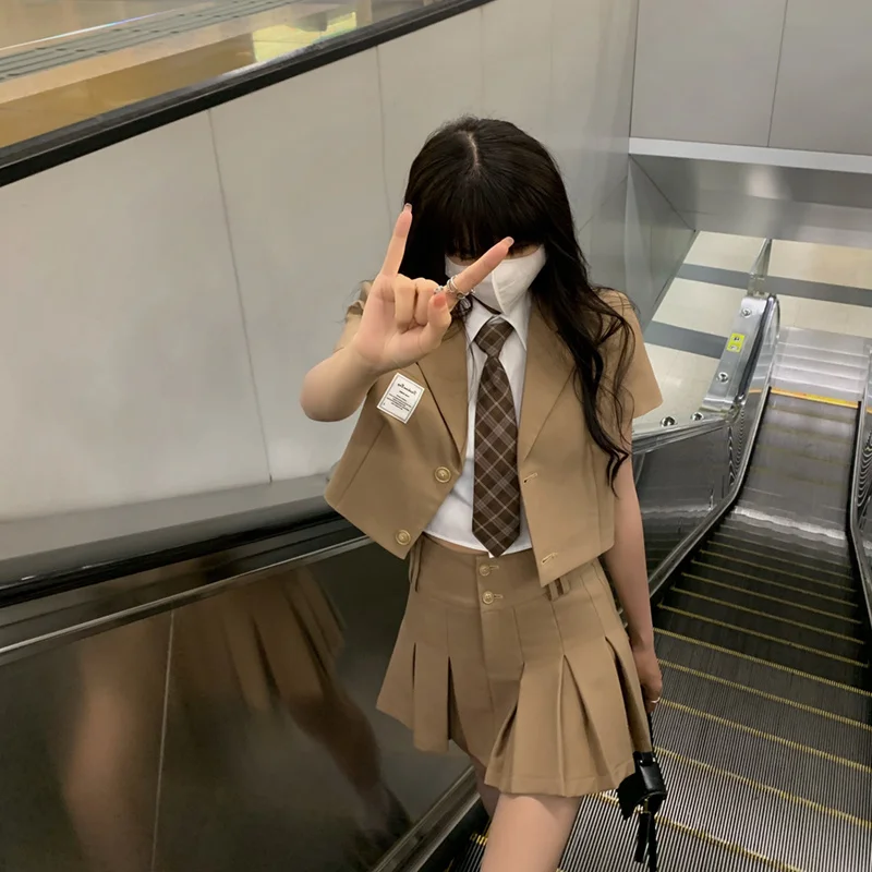 Школьная форма в японском стиле новинка 2021 женская летняя Студенческая Jk