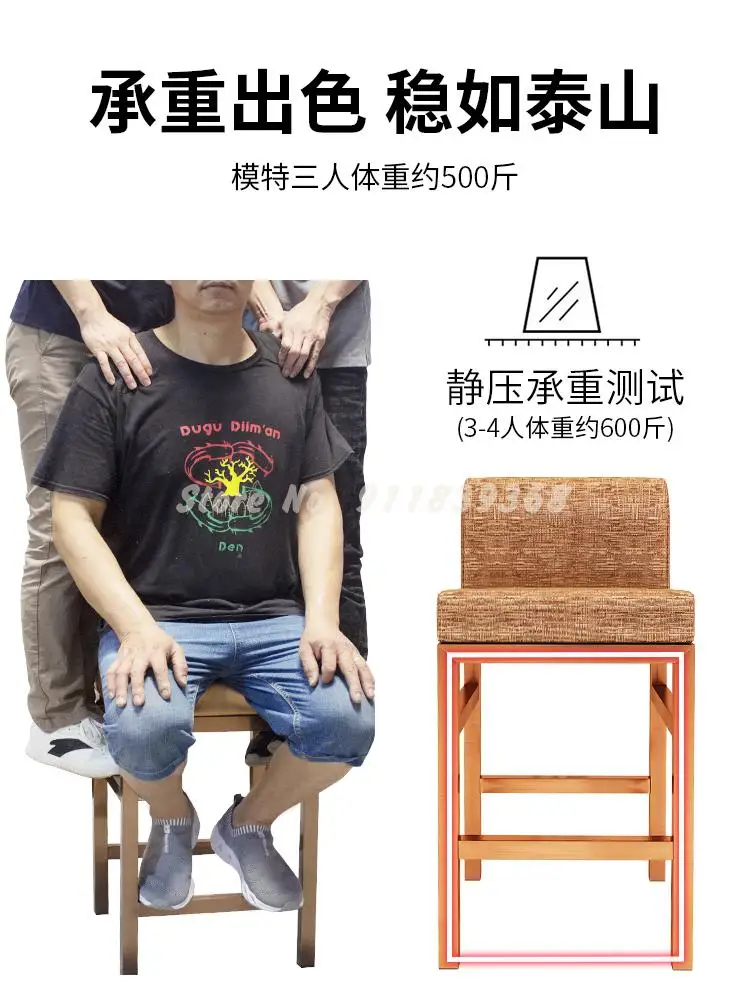 Стул на переднюю стойку с высокой ножкой из нержавеющей стали | Мебель