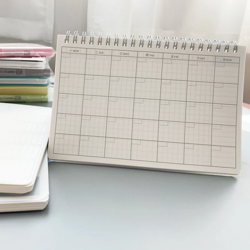 

2020 Daily Weekly Monthly Notebook Planner Spiral A5 Notebook Time Memo Planning Organizer Agenda School schedule Supplies