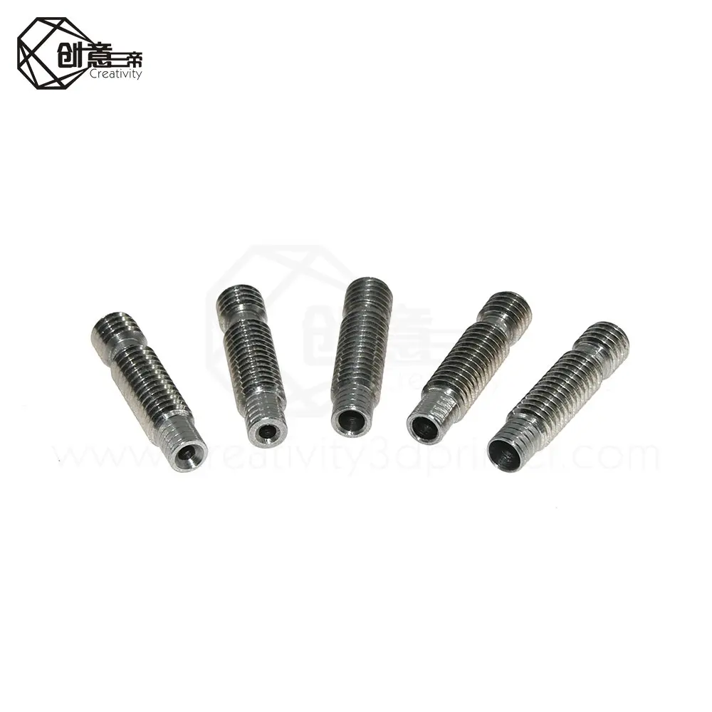 5 шт. V6 Heatbreak короткие тепловой перерыв Титан PTFE горло M6 для 1 75 мм 3 3D принтеры