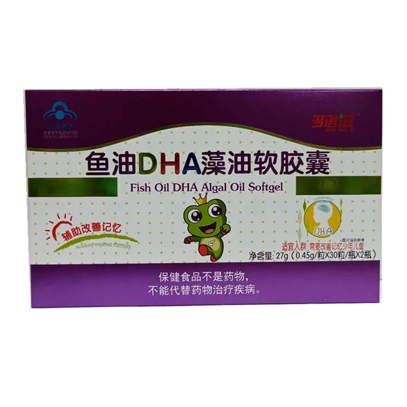 

Children's Fish Oil Children's DHA Improves Memory DHA Algae Oil DHA Fish Oil DHA Algae Oil Soft Capsule 24 Months Hurbolism