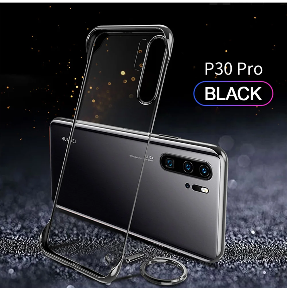 Для huawei P30 P20 Pro mate 20 Pro Honor 20 Pro 9X mate 20 Pro прозрачный Бескаркасный чехол с кольцом против падения Nova 5 5i Твердый Чехол