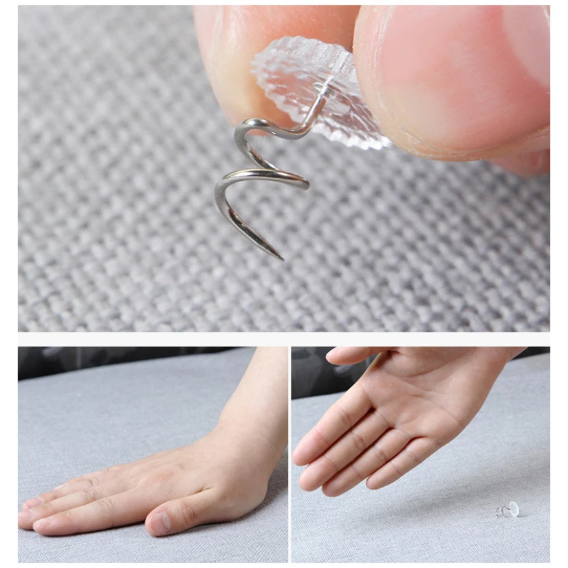 

20pcs Twist Nail Clip Fixer Sofa Cushion Clear Anti-skid Anti-running Bed Sheet Fasten Gripper Holder Round Tools