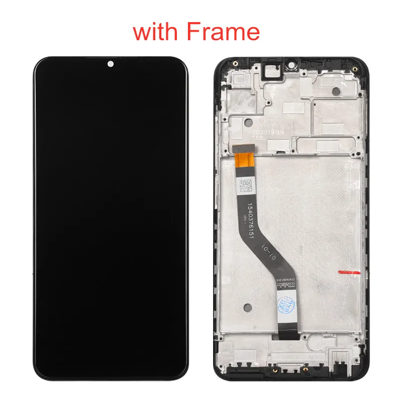 black with frame ЖК-экран для Meizu Note 9, ЖК-дисплей+ сенсорный экран, дигитайзер, замена для Meizu Note 9, Note9, 6,2 дюймов, ЖК-дисплей, дигитайзер - Цвет: black with frame