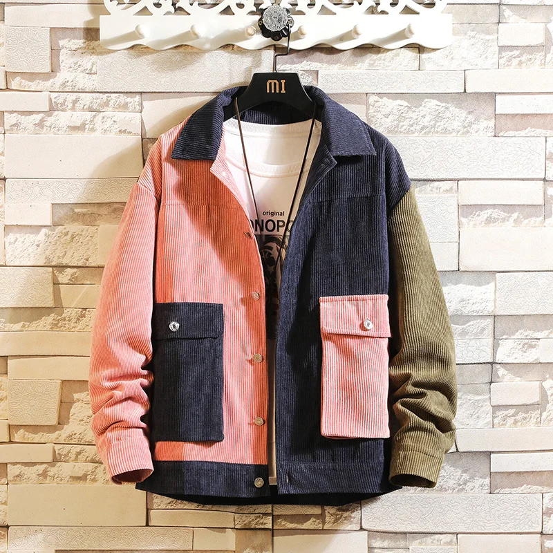 

Coat Men Outerwear Men's Jacket Spring Autumn 2021 New Korean Style Fashion Hiphop Streetwear Overalls Casual Jacket Male