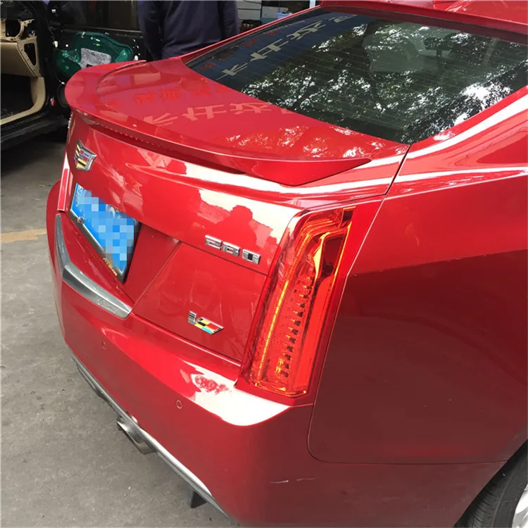 Для Cadillac спойлер ATS 2013 2016 Toyota YW ABS Пластиковый материал автомобильное заднее крыло