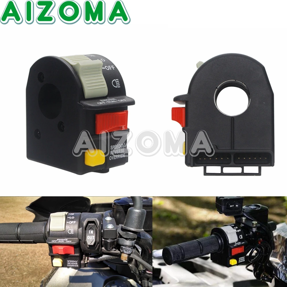 

Выключатель света на руль мотоцикла, кнопка отключения света, кнопка включения и выключения для Polaris Sportsman Magnum Scrambler ATP Trail Boss 2002-2005