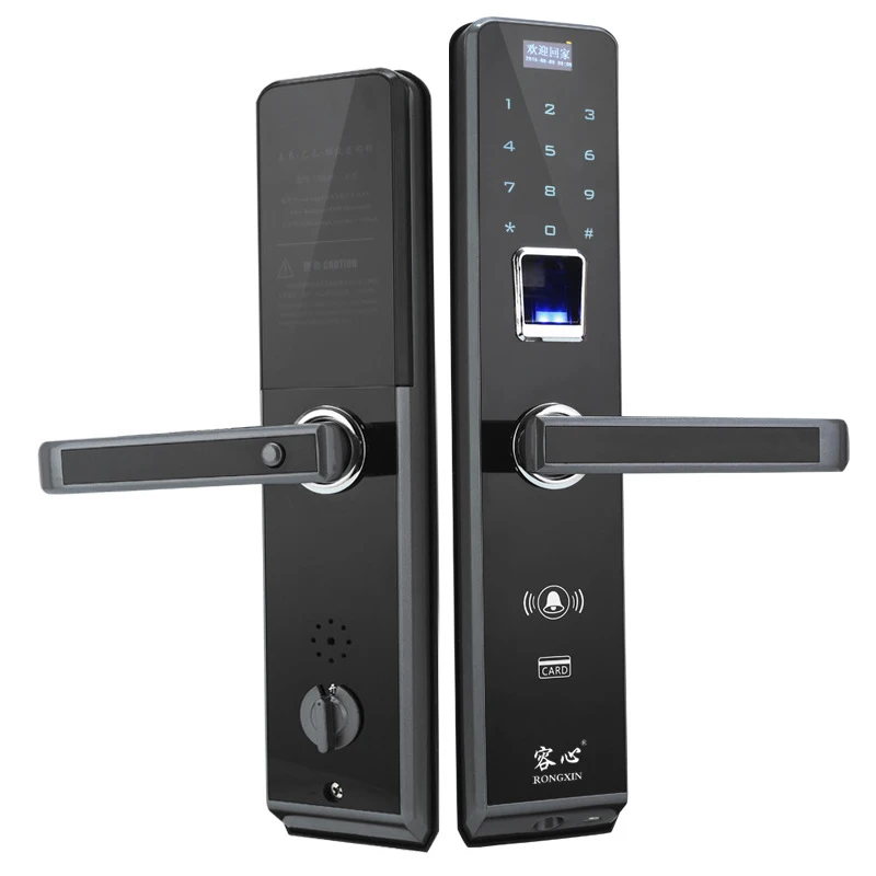 Смарт-Полупроводниковый замок со сканером отпечатков пальцев пароль карта