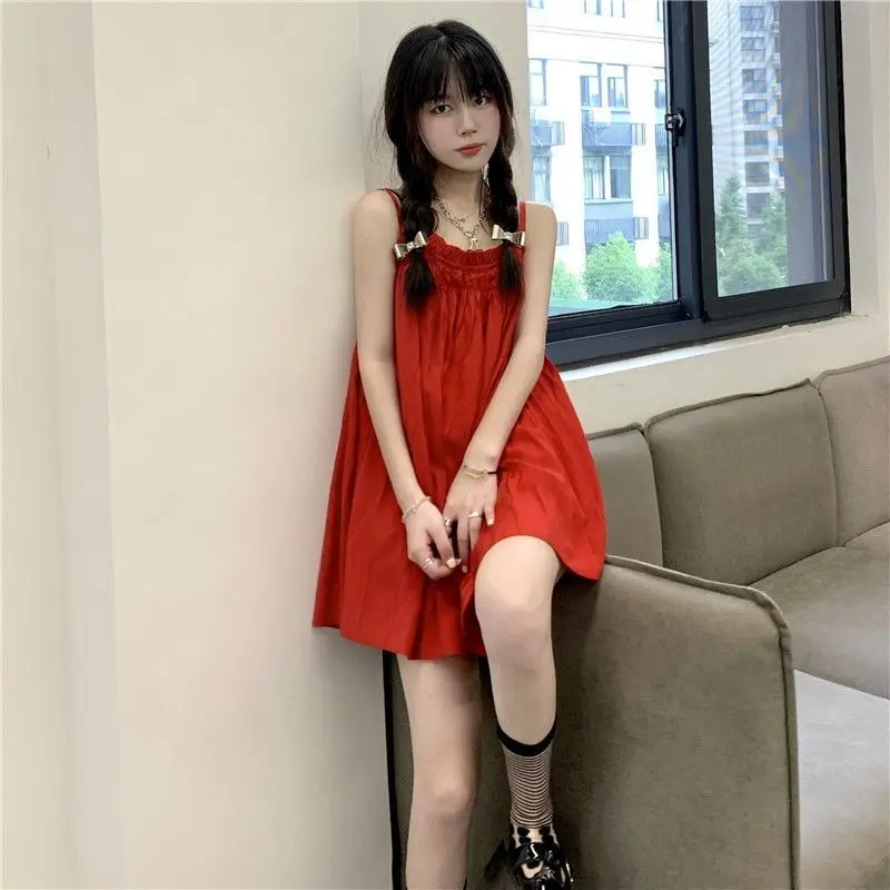

Sweet dress women's 2021 summer new small princess style suspender skirt design idea versatile short skirt