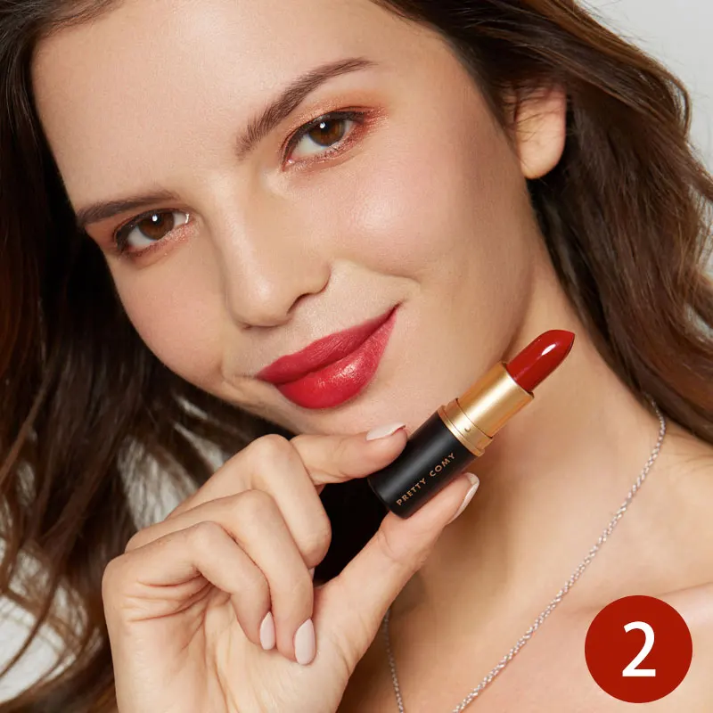 

Pretty Comy 6 Colors Matte Lipstick Waterproof Long Lasting Lip Gloss Nude Velvet Pigment Batom Lip Cosmetics