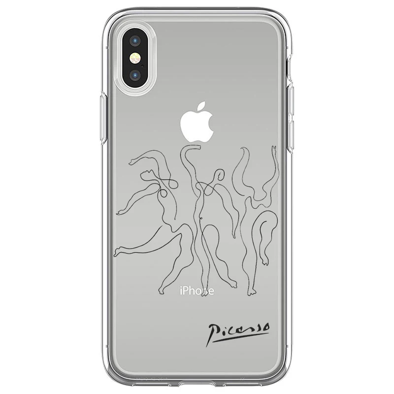 Мягкий чехол для iPhone 12 11 Pro Max X XR XS 8 7 6 Plus Mini SE2020 с абстрактным рисунком | Мобильные