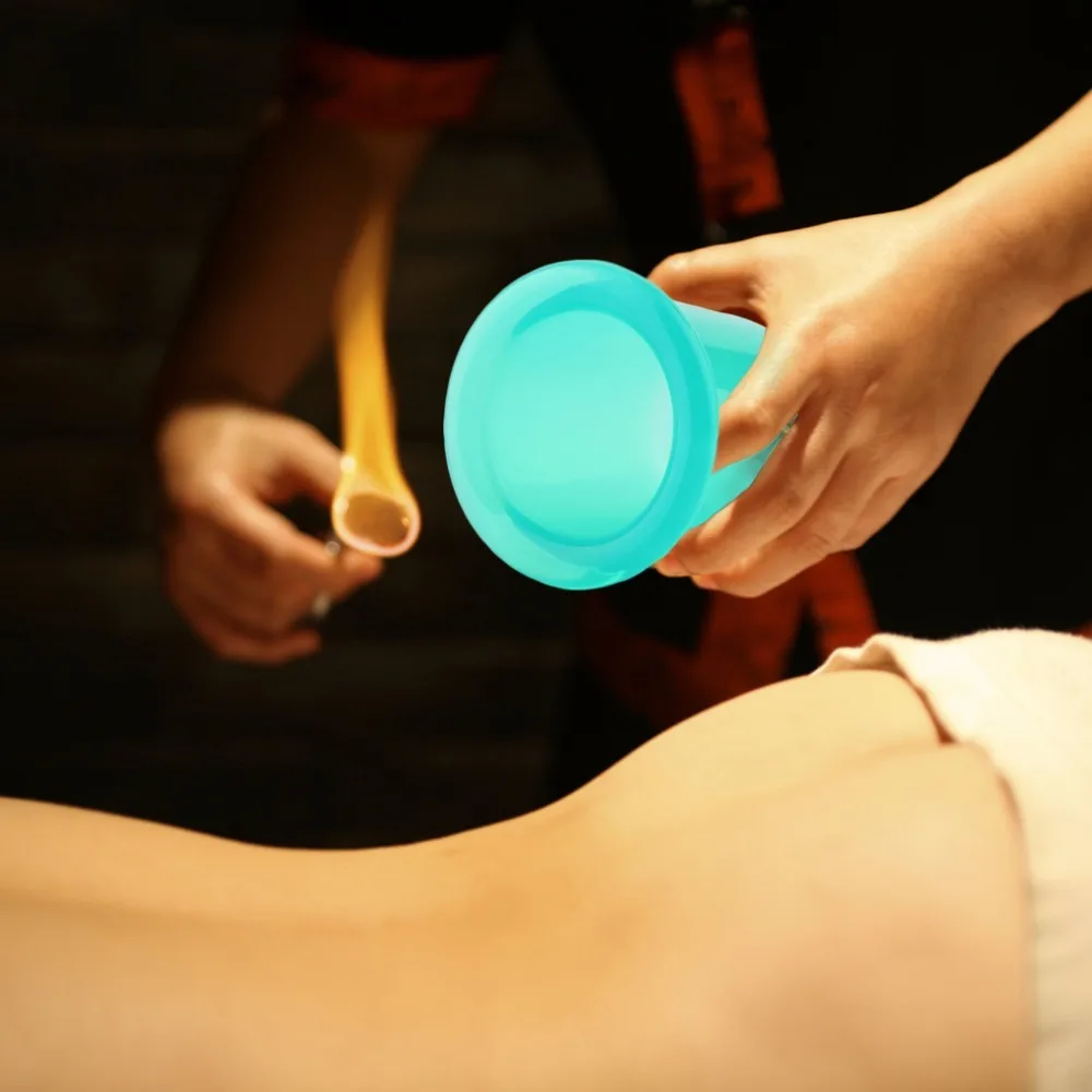 4 шт./компл. вакуумные банки с силиконовой чашкой для массажа глаз шеи лица спины и