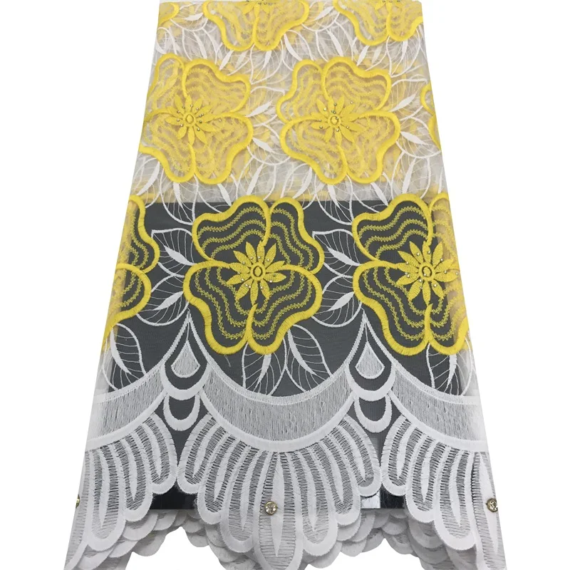 Новейшая фиолетовая африканская Тюлевая кружевная ткань высокого качества 2020