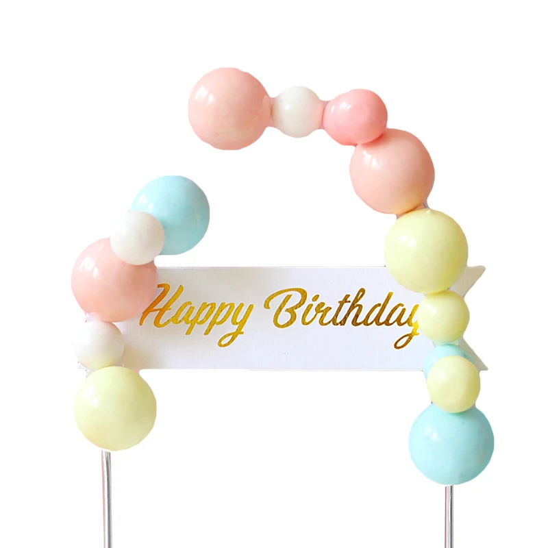 Красочный шар Радуга мальчик девочка Топпер для торта на день рождения украшения