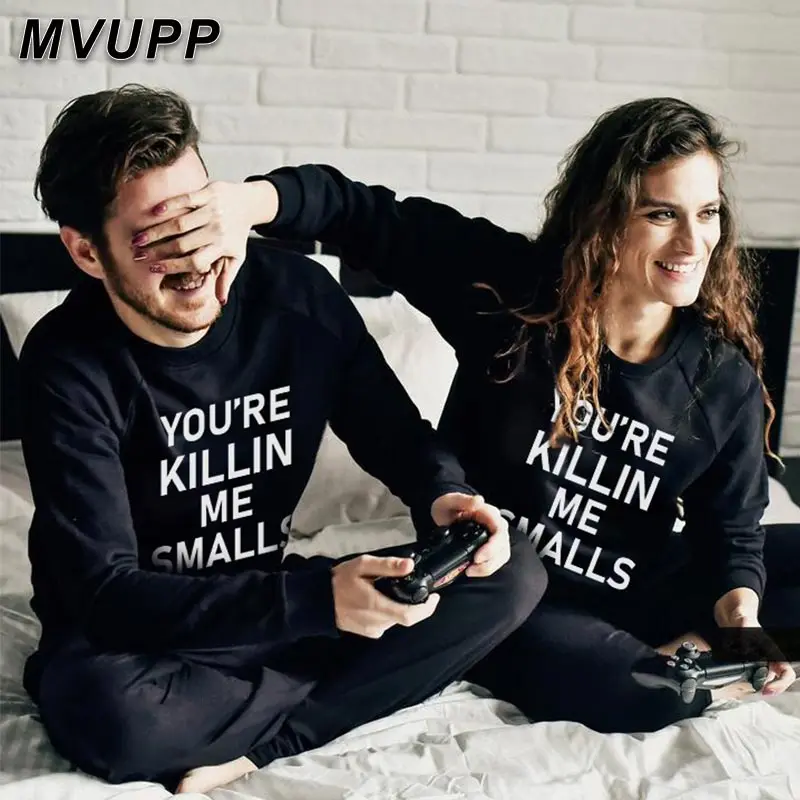 MVUPP/2020 Топы Крутые Семейные свитшоты с принтом убийца Зимние для мамы папы сына и