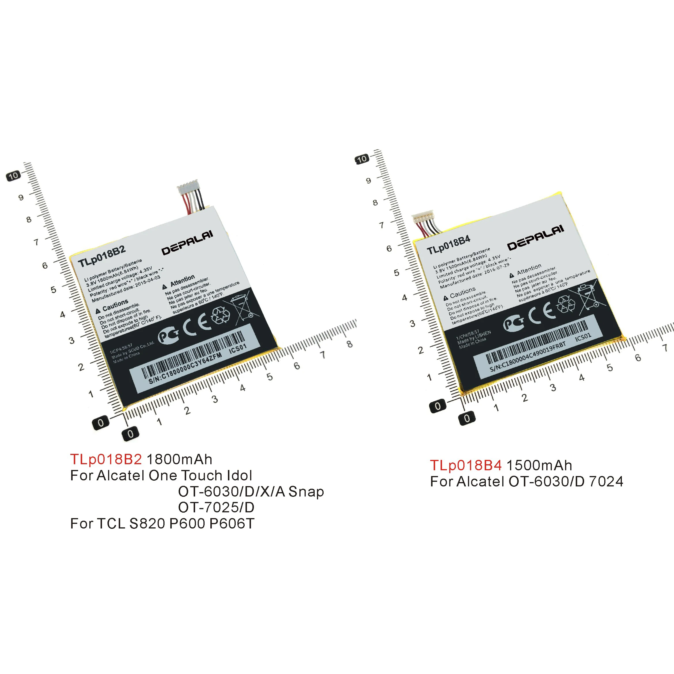 TLp018B2 TLp018B4 Батарея для Alcatel One Touch Idol OT 6030 D X оснастки 7025D TCL S820 P600 P606T батареи сотового