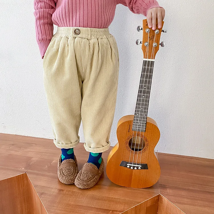 Детские штаны с бантом Babyinstar Хлопковые Штаны для маленьких девочек Осенние