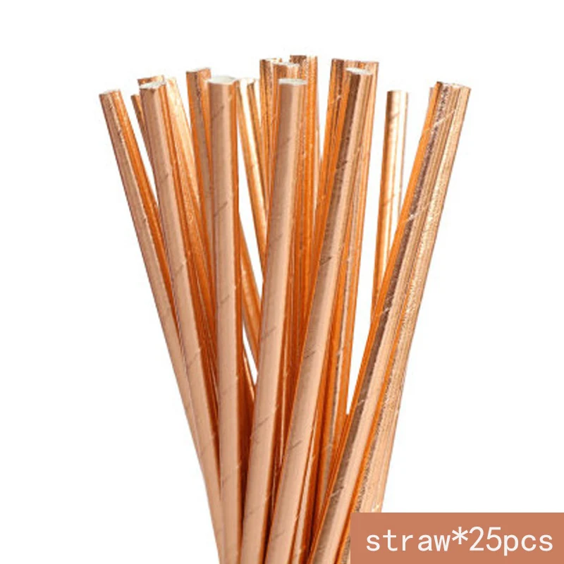 1 Набор из розового золота одноразовая посуда бумага &quotсделай сам&quot платье для