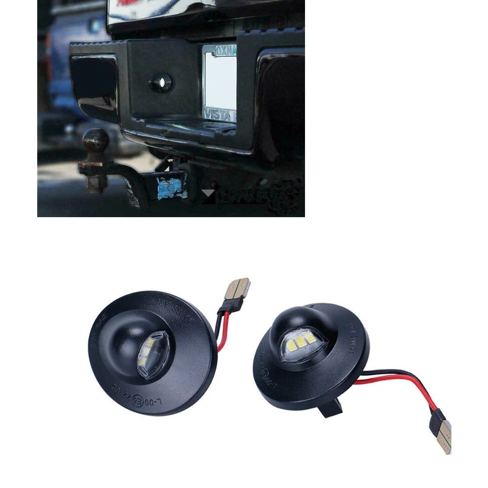 For Ford F150 F250 F350 A7 LED License Plate Light Assembly Replacement Rear Trunk Tail Bulb Signal Indicator Number Lamp Assy