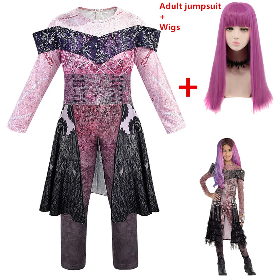 Костюм на Хэллоуин для детей и взрослых Мальта Берта малефисент живи зло Прямой