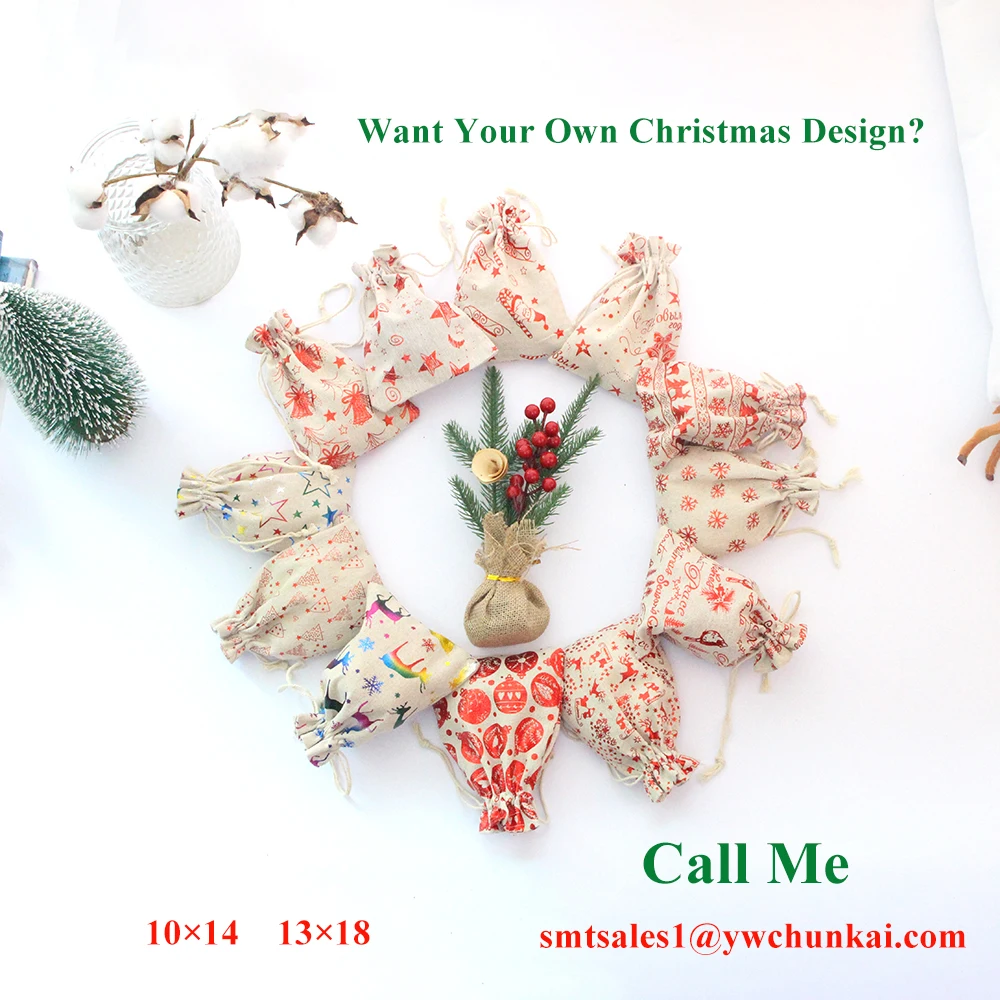 Рождественский Подарочный пакет 50 шт./лот 10x14 13x18 мешочки для конфет с блестящими