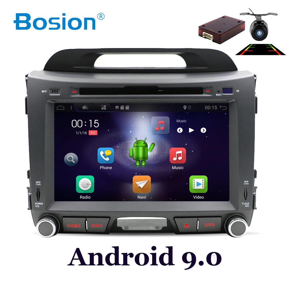 Android 9,0 Octa 8 core автомобильный dvd для KIA sportage 2011 2012 2013 головное устройство gps навигация 2 din Автомобильный мультимедийный плеер BT