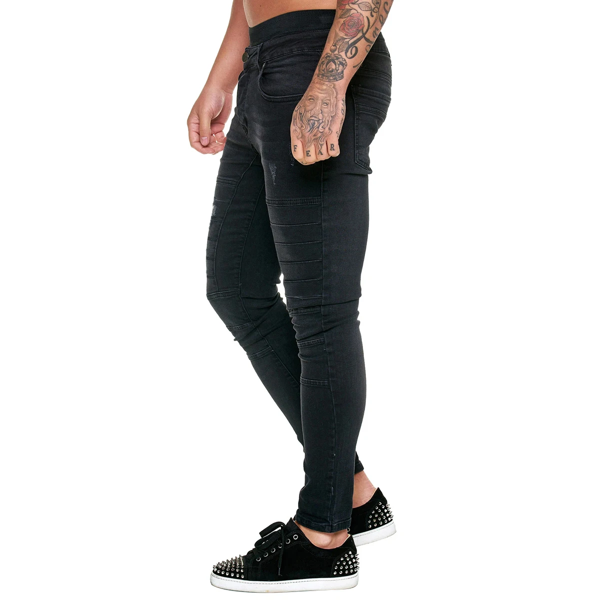 Новинка 2020 модные мужские джинсы осенние брюки скинни джинсовые Модные уличные