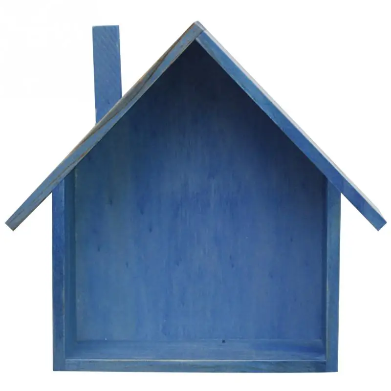 Деревянный настенный декоративный держатель для гостиной украшение в форме дома