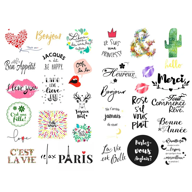 1 шт., для девочек, акварельные Вдохновляющие Слова, корейские декоративные наклейки, органайзер для стола, школьные принадлежности, офисные аксессуары