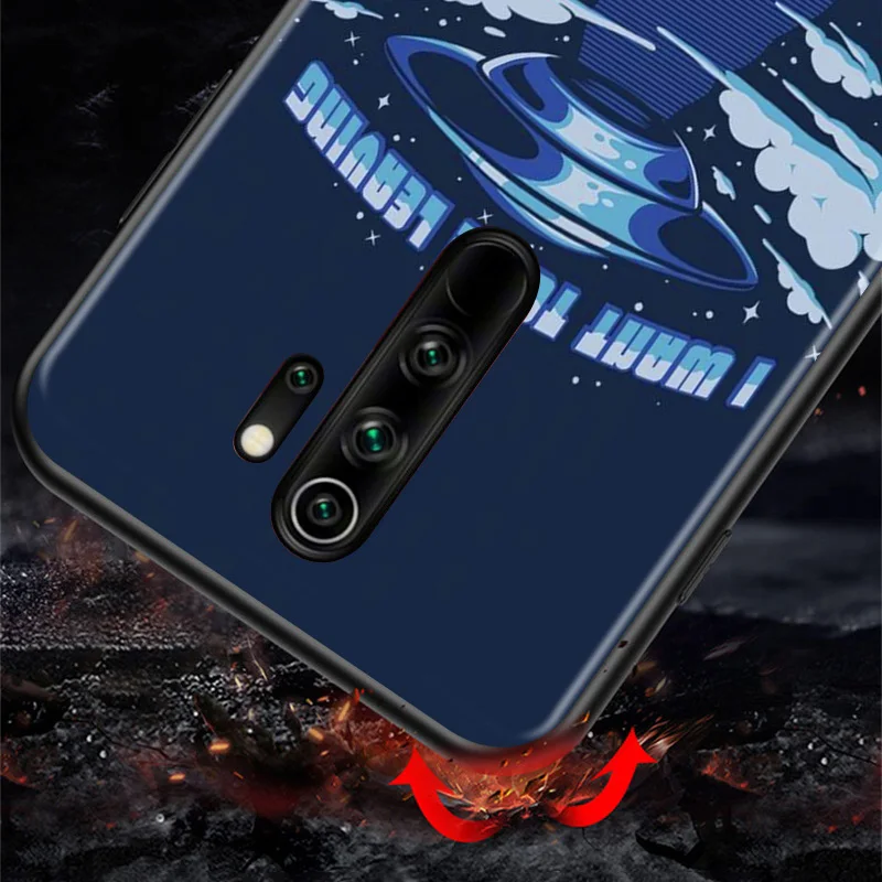

Planet Alien Space Astronaut For Xiaomi Redmi 9A 9C 9 Prime GO 8A 8 7A 7 S2 6A 6 5 Pro Plus Black Phone Case