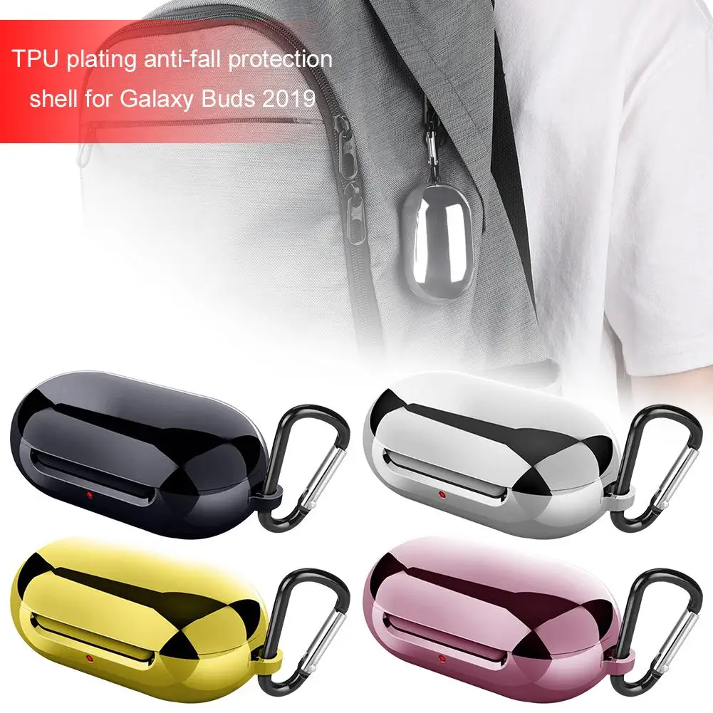Чехол из тпу с силиконовым покрытием и защитой от падения для Samsung Galaxy Buds чехол