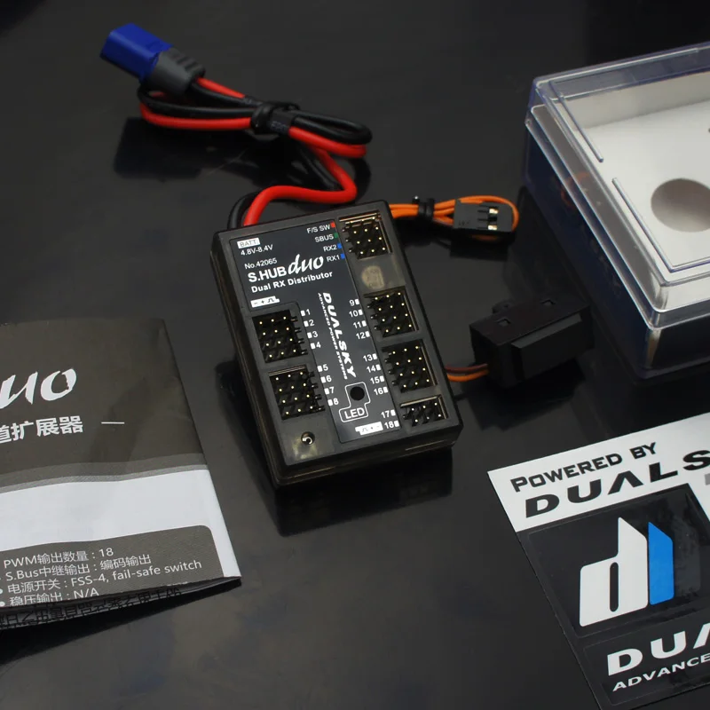 Dualsky S. Hub Duo 18-channel Power дистрибьютор Manager двойной приемник избыточный турбоджет