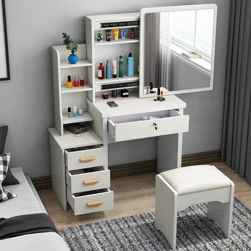 

Bedroom Furniture Vanity Desk Mirror Dressing Table Bedroom Dresser Set Mirror Cabinet Makeup Chair Tall Dressers for Bedroom