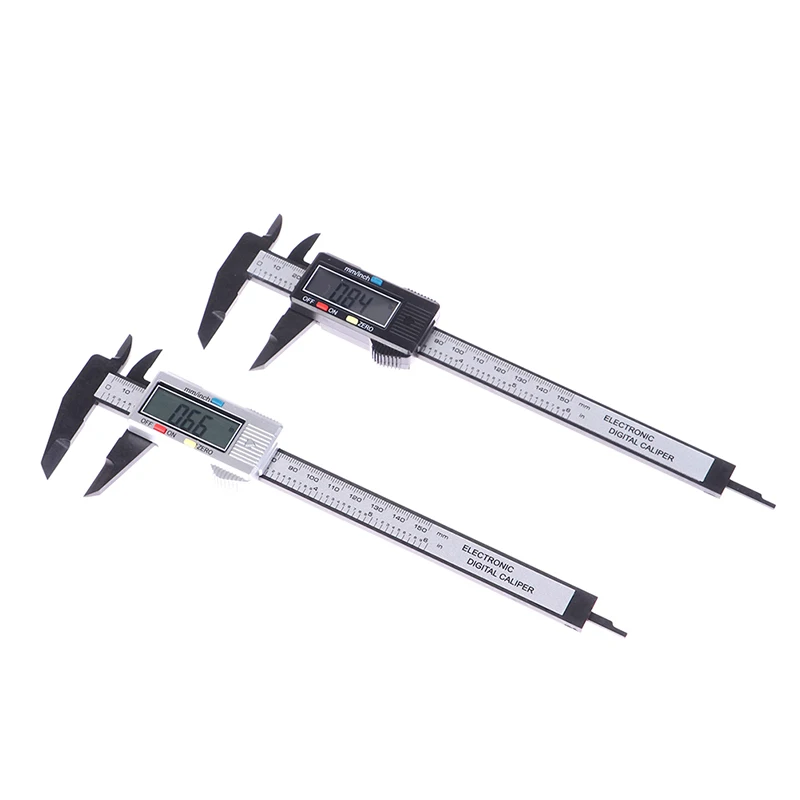 

LCD Digital Caliper Electronic Gauge Carbon Fiber Vernier Micrometer Ruler 6inch