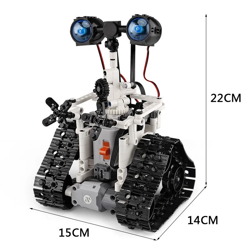 408 шт. городской креативный MOC RC робот электрические строительные блоки Technic пульт