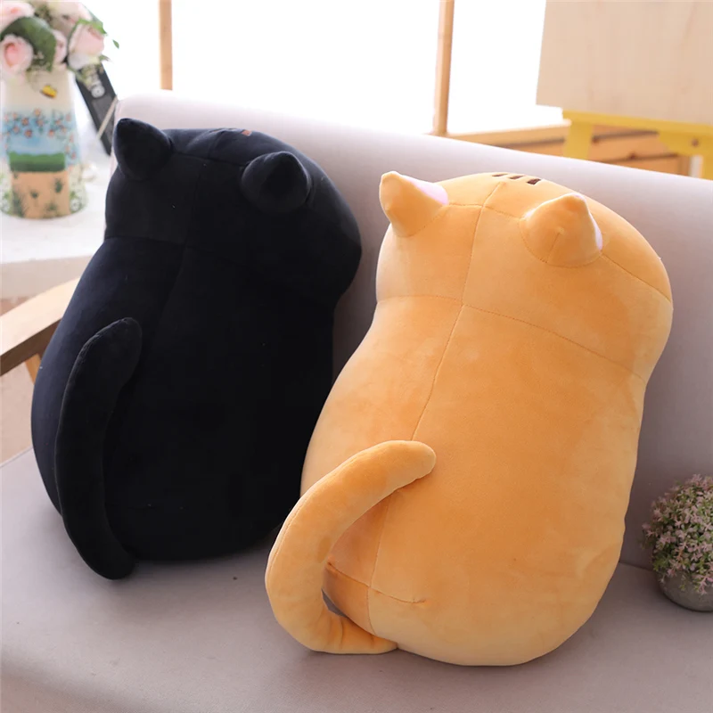 

25/35/50cm Cute Soft Plush Cat Pillow Cushion Kawaii Stuffed Animal Cat Plush Toy for Children Doll Kids Girls Birthday Gift