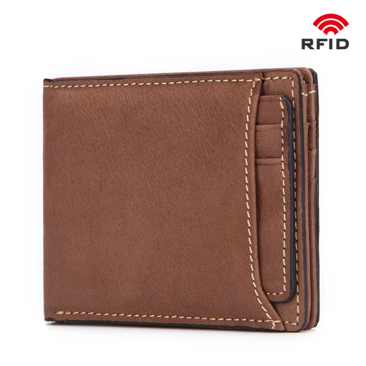 Новый повседневный мужской кожаный кошелек в европейском и американском стиле