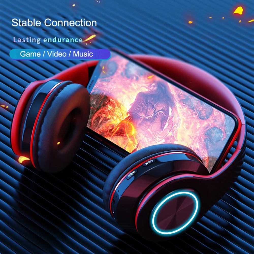 Bluetooth наушники беспроводные складные со встроенным FM радио и mp3 плеером|Наушники