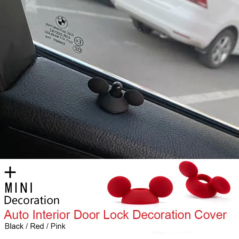 Наклейка на крышку автомобильного интерьера дверного замка для BMW MINI COOPER JCW One + S