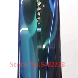 100 original glass battery cover for oppo reno 2 rear housing door mobile phone case back cover replacement parts free global shipping