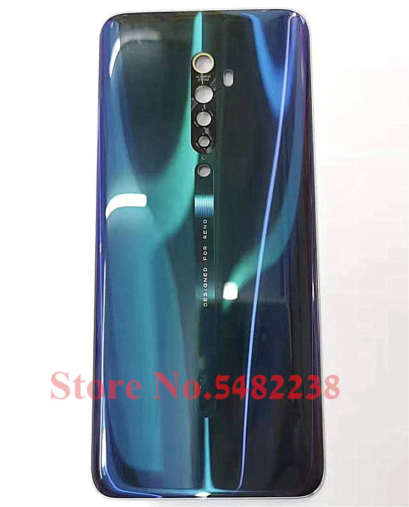 100% оригинальная Стеклянная Крышка батарейного отсека для OPPO Reno 2 задняя крышка