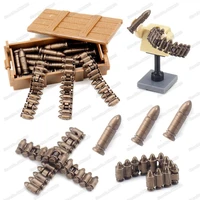 guns bullet chain military assembling building block legion weapons set moc ww2 equipment special soldier model gifts child toys