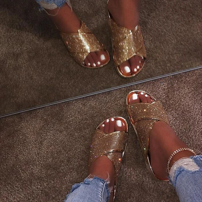 Женские тапочки женские босоножки 2019 женская обувь пляжные яркие на плоской