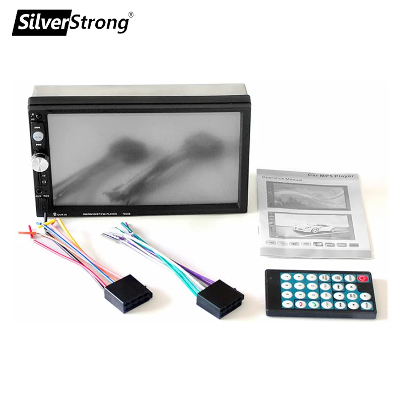 SilverStrong 2din автомобильный Радио Автомагнитола MP5 MP3 carplay емкостной экран полный
